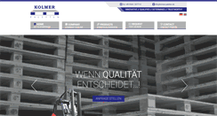 Desktop Screenshot of kolmer-paletten.de